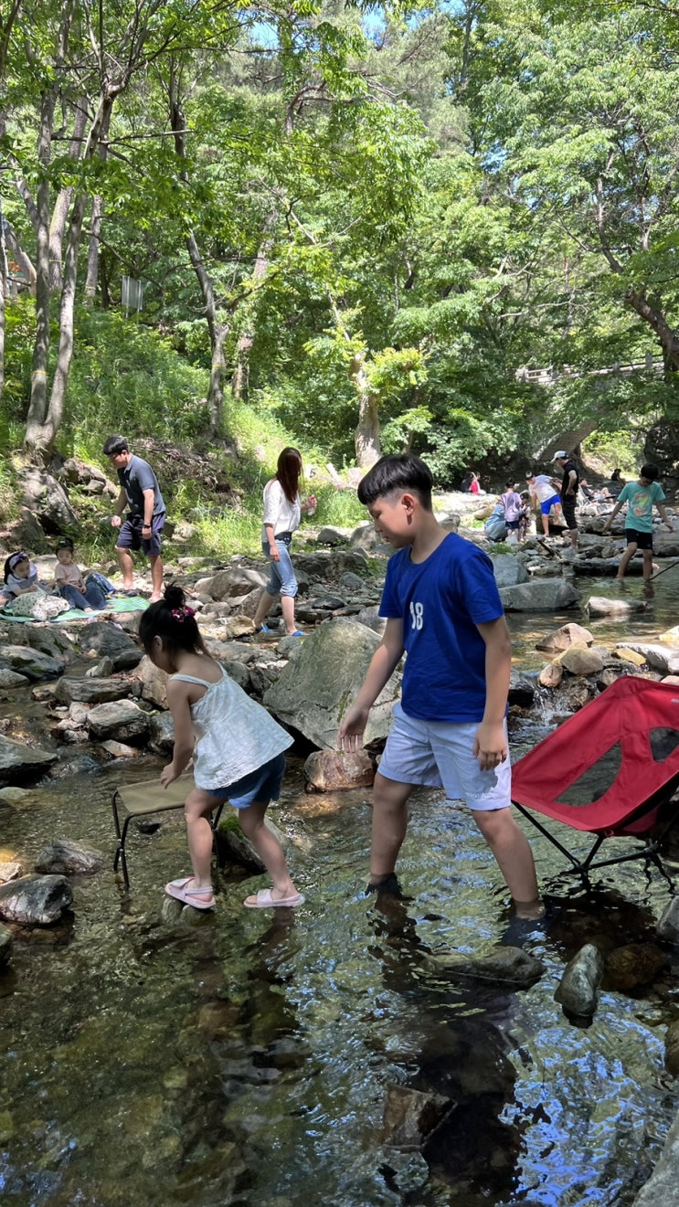  [충남 아산 아이와 함께] 광덕산 등산 후에도 발 담그고 쉬기 좋은 강당골 계곡
