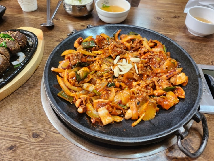  [단양맛집] 오삼불고기-떡갈비 맛난 '강변마을' 내돈내산 후기
