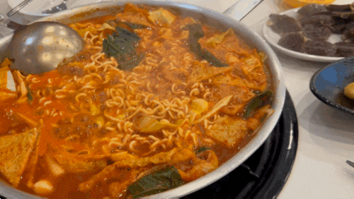  부천 떡볶이집 유리분식에서 즉석떡볶이 끓여먹기