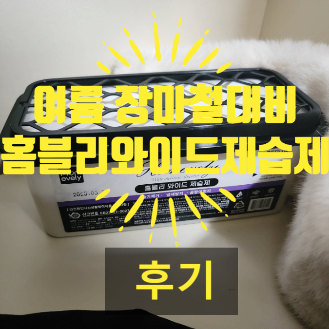  장마철필수 습기제거제 홈플리와이드제습제로 여름대비했어요