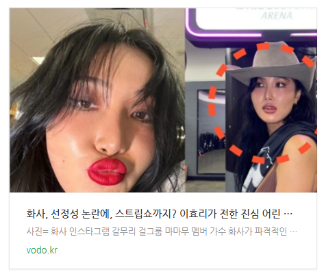 [오후뉴스] 화사, 선정성 논란에, 스트립쇼까지? 이효리가 전한 진심 어린 조언?