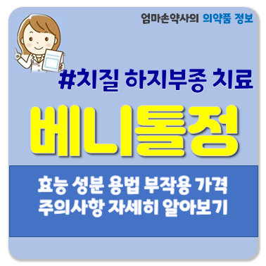 베니톨정 500mg 부종 치질 하지정맥류 베니톨 효능 복용법 부작용 가격