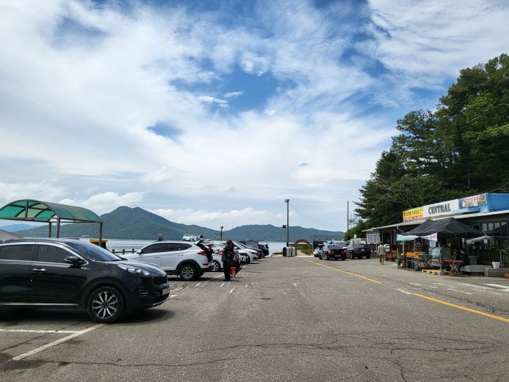  교동도 선착장 비오는날 차박 라면 캠핑 돈 안들이고 최소비용으로 캠핑가기 도전 - 1박2일 1일차