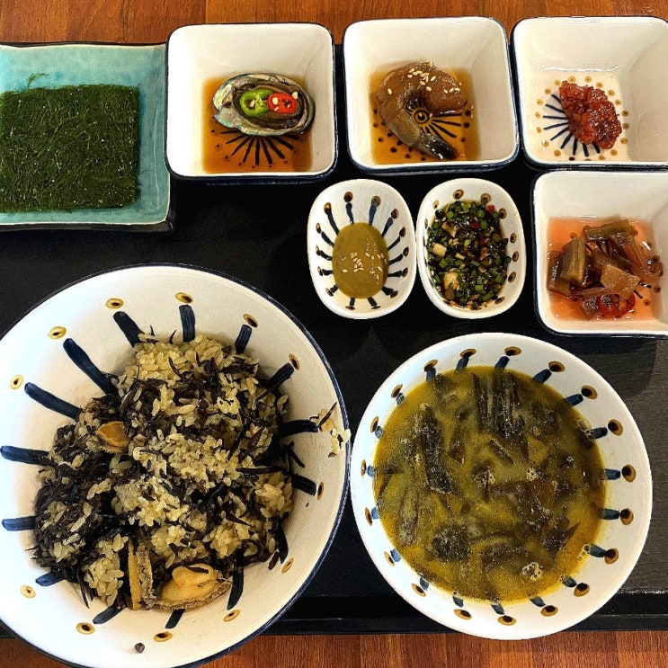  울산 주전몽돌해변 맛집 건강식 전복요리 정식당!