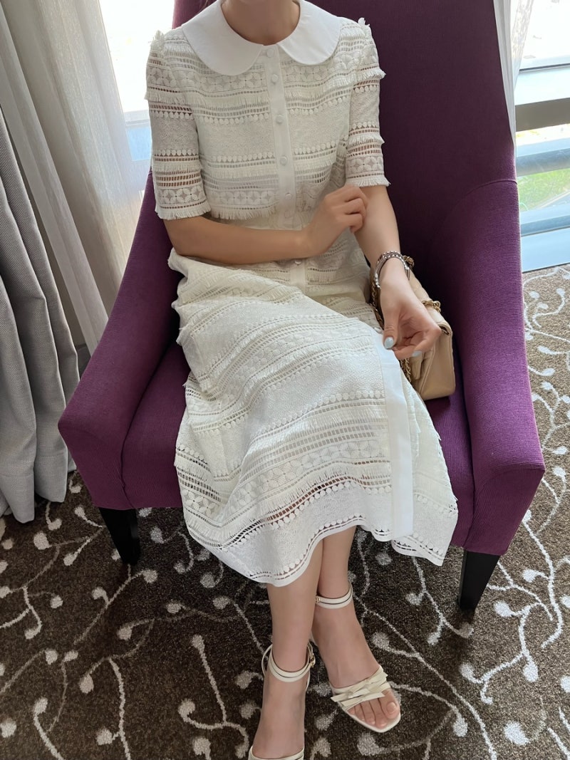 [ AMA Label ] Exclusive NO.8 lace dress / open ️ : 네이버 블로그