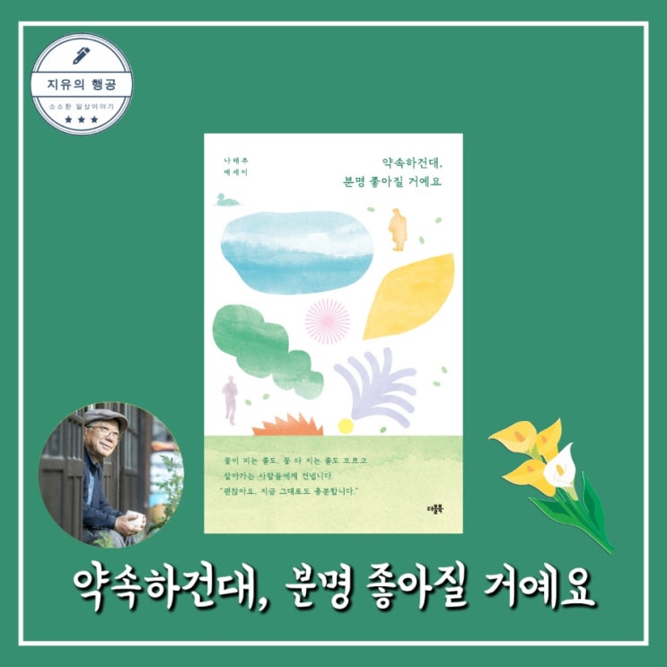  약속하건대 분명 좋아질 거예요ㅣ나태주 시인 신작 에세이 (더블북)