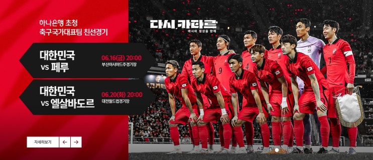  6월 축구 국가대표팀 친선경기 페루-엘살바도르 2연전 명단 발표,페루, 엘살바도르 A매치 입장권 5일부터 차례로 판매