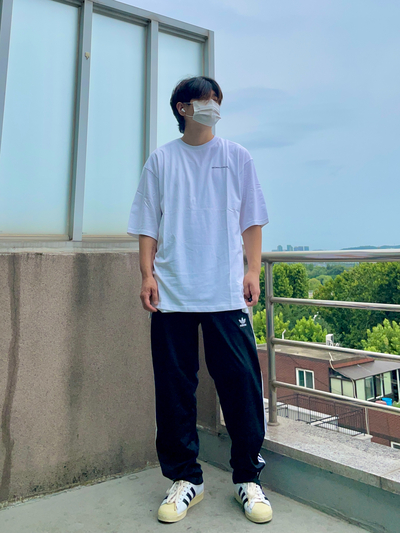  본하이커 오버핏 반팔티 코디후기