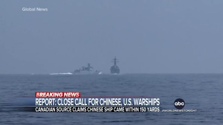 대만에서 발생한 미국과 중국의 해군 충돌