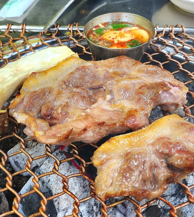  민락 2지구 고기집! 귀한 특수부위인 꼬들목살. 의정부 맛집 '1번지목살 본점'
