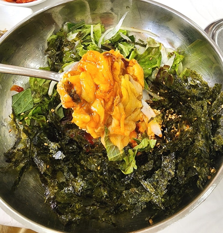  [거제도 학동] 흑진주 몽돌 해수욕장의 엄청난 문어해물칼국수 '대박난맛집 거제학동점'