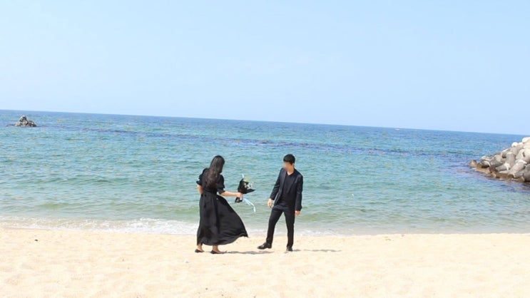  결혼기념일 셀프사진 , 강원도 바다셀프웨딩 찐 만족
