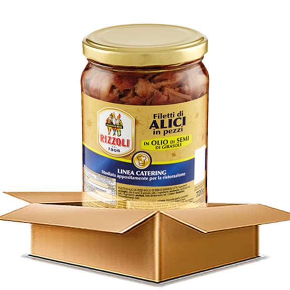  리졸리 앤쵸비 필레티 디 알리씨 (720g x 3개) 절임 멸치 피자 파스타 황금레시피