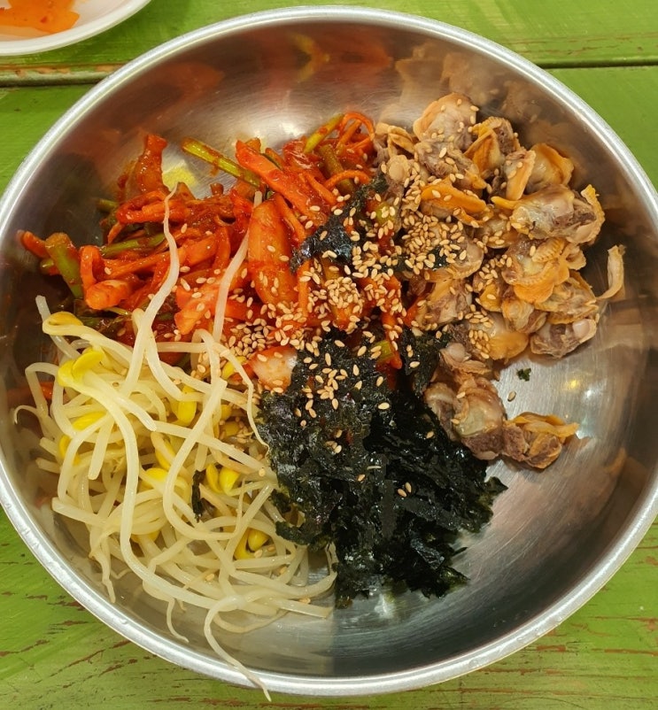 군산 선유도 해수욕장 맛집 식당 남도밥상 :: 꼬막비빔밥