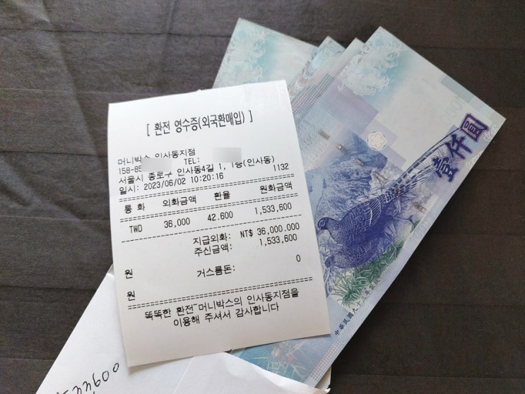  6월 대만 타이페이 여행 준비 예상 경비