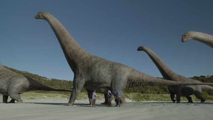 공룡과 사람 실제 크기 비교(프리히스토릭 플레닛)