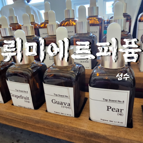  성수역 놀거리 향수공방 뤼미에르퍼퓸 실내 데이트코스 추천
