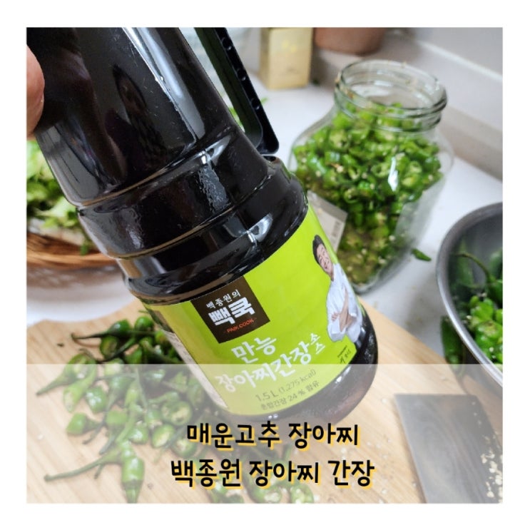  백종원 만능 장아찌 간장으로 여름 별미 매운 고추 장아찌 담그기