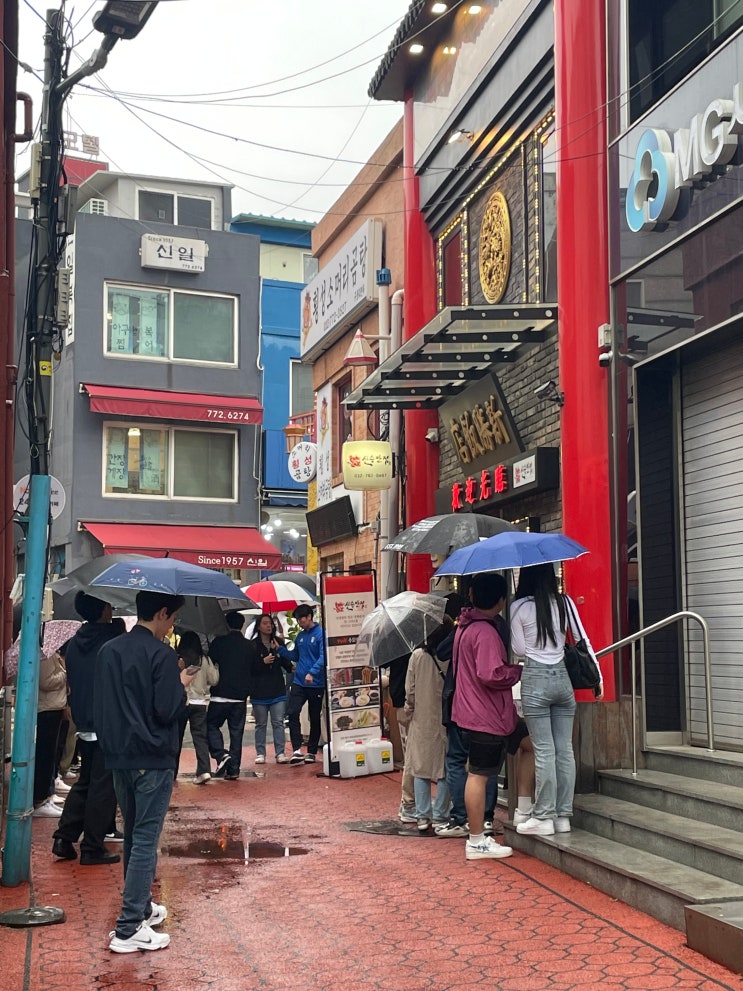  인천 차이나타운 c맛집 신승반점, c송천포자와 개항장거리 ️카페 관동오리진