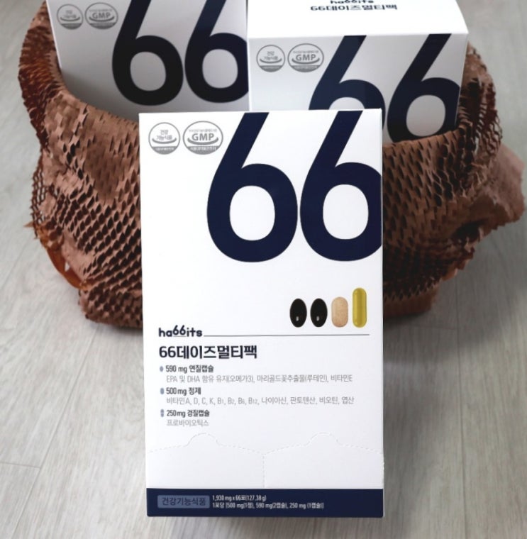  2030 멀티비타민 추천 : 하루 4알 66데이즈 멀티팩 396일치 구매 후기 (Feat. 와디즈 30명 한정 리워드)