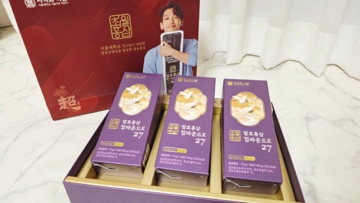  간편하게 먹는 홍삼스틱 초월홍삼 발효홍삼 컴파운드케이27