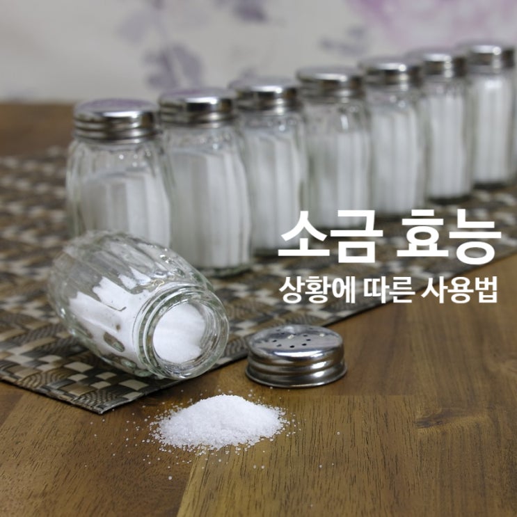  소금효능, 기능 / 굵은소금 정제염 활용법