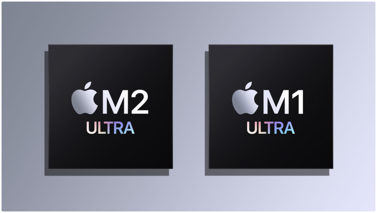 애플 맥 프로에 탑재될 M2 울트라와 M1 울트라의 사양 및 성능 차이 비교