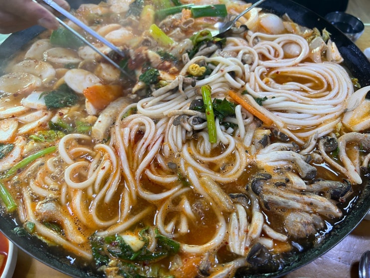  안성 약수터식당 곱창전골 맛집 추천