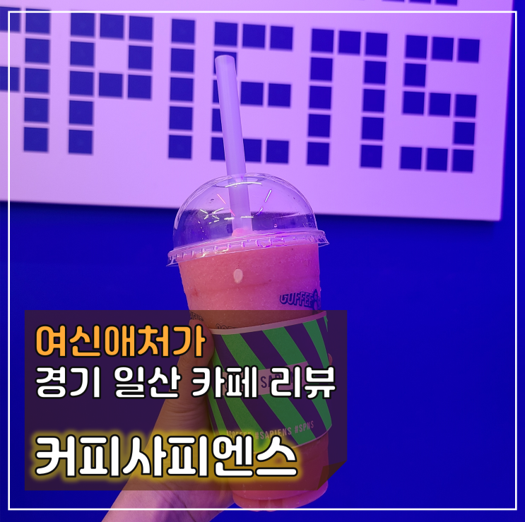  일산 웨스턴돔 디저트카페 커피사피엔스, 힙한 감성과 시원함을 동시에