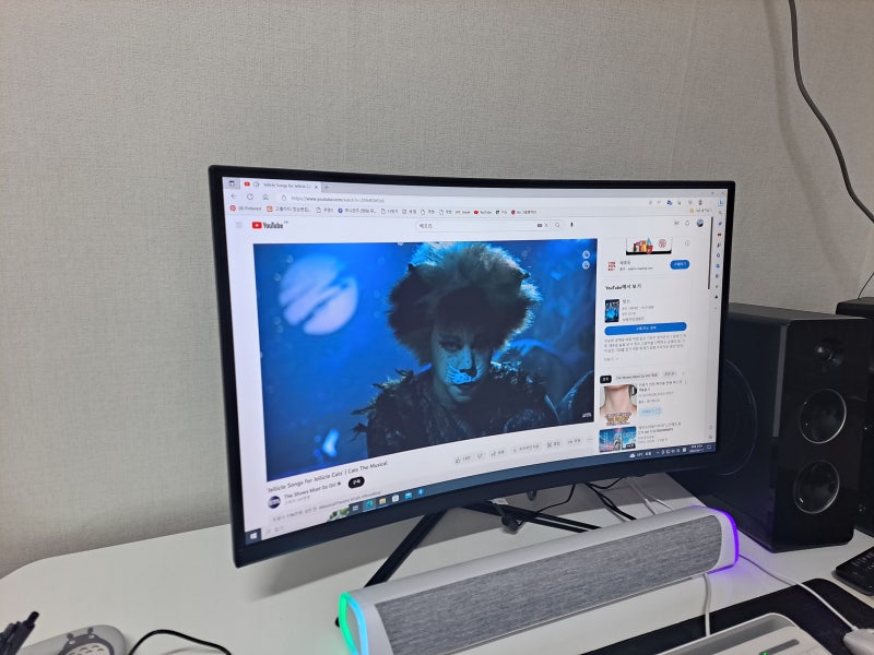 가성비 좋은 모니터 한성컴퓨터 커브드게이밍모니터