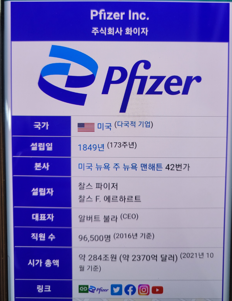 배당성장주 화이자 주가와 전망 : 네이버 블로그