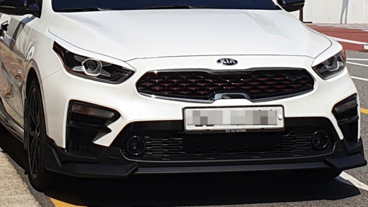  K3 GT 튜닝 에어 디자인 프런트 바디 킷_프런트 댐 장착!