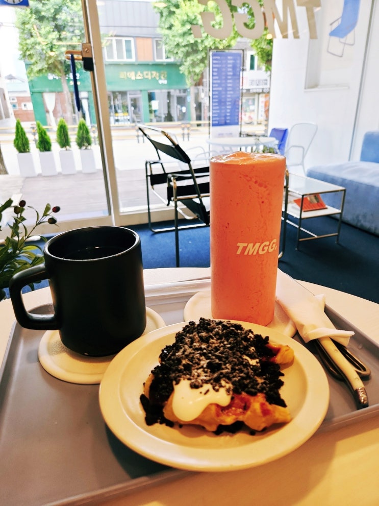 투명공간 TMGG, 평택 비전동 크로플 맛집 공부 하기 좋은 카페 후기