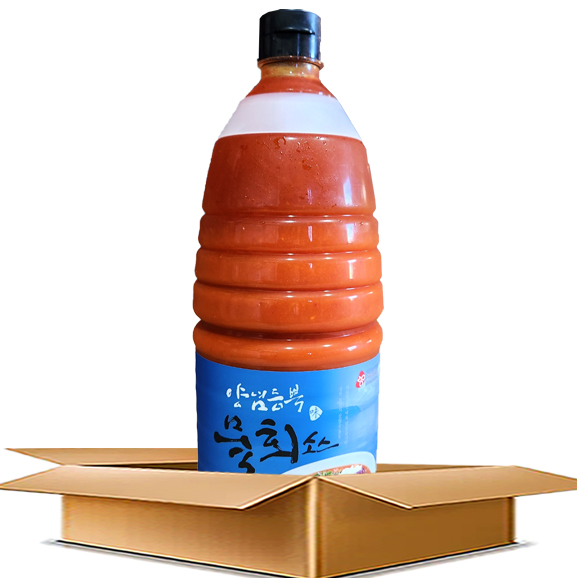  주비푸드 양념듬뿍 물회소스 (1.75kg x 6개) 대용량 업소용