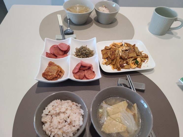  [공주님요리] 아침밥 어묵 한상차림