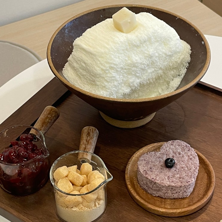  포항 떡디저트 카페, 인절미 실타래빙수 맛집 :: 카페 데이미