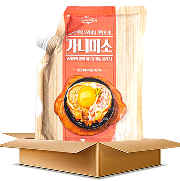  고래미 가니미소 (1kg x 3개) 카니미소 대게딱지장 홍게장 붉은 대게장