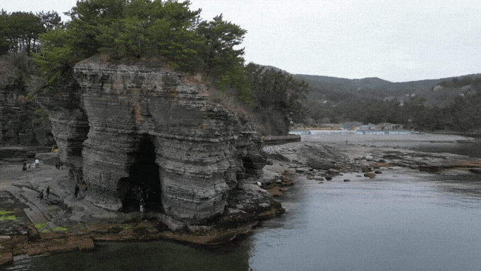 경남여행/고성가볼만한곳 상족암군립공원 상족암해식동굴 병풍바위전망대