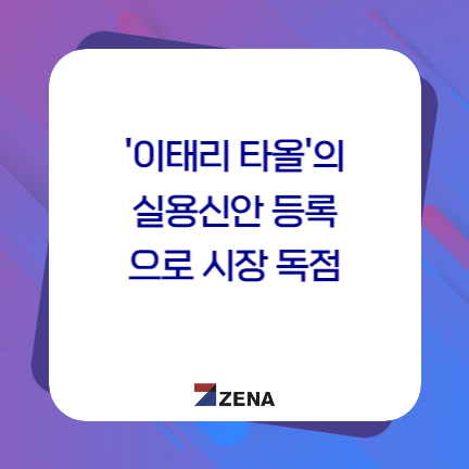  '이태리 타올'의 실용신안 등록으로 시장 독점