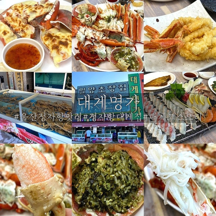  울산 정자항 맛집 푸짐한 대게코스요리 대게명가!