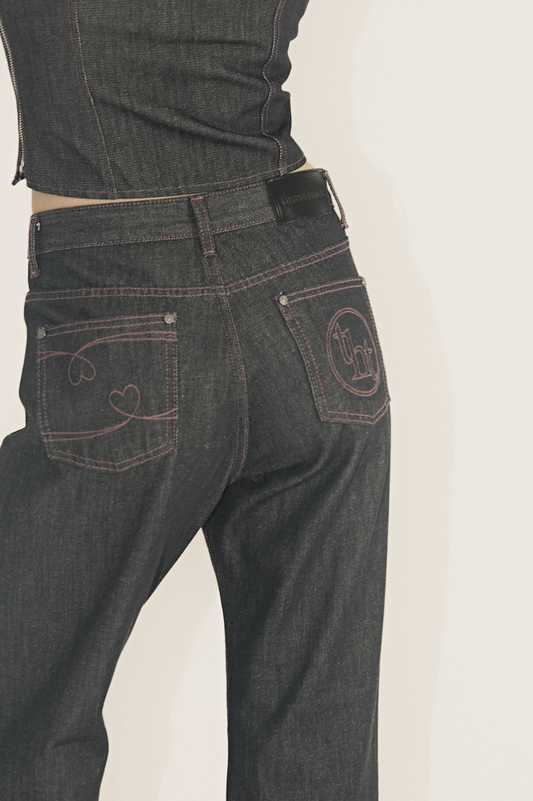 쓰리타임즈 핑크 데님 팬츠 PINK RAW DENIM PANTS 후기 : 네이버