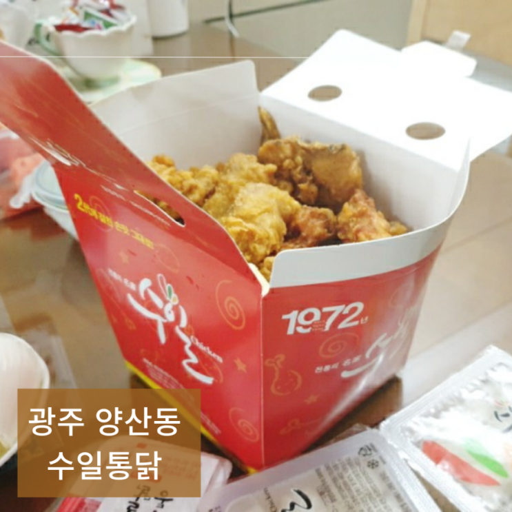  광주 양산동 바삭한 치킨맛집 수일통닭 후기