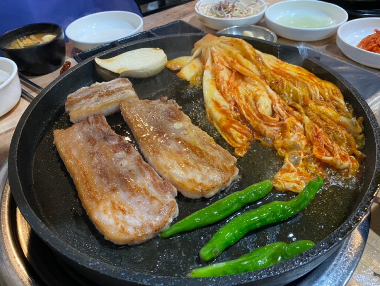 [인천 가정역] 루원시티 묵은지 삼겹살 존맛집, 소주 2,000원 ‘소양과돼지군 기찬숯불구이’ 내돈내산