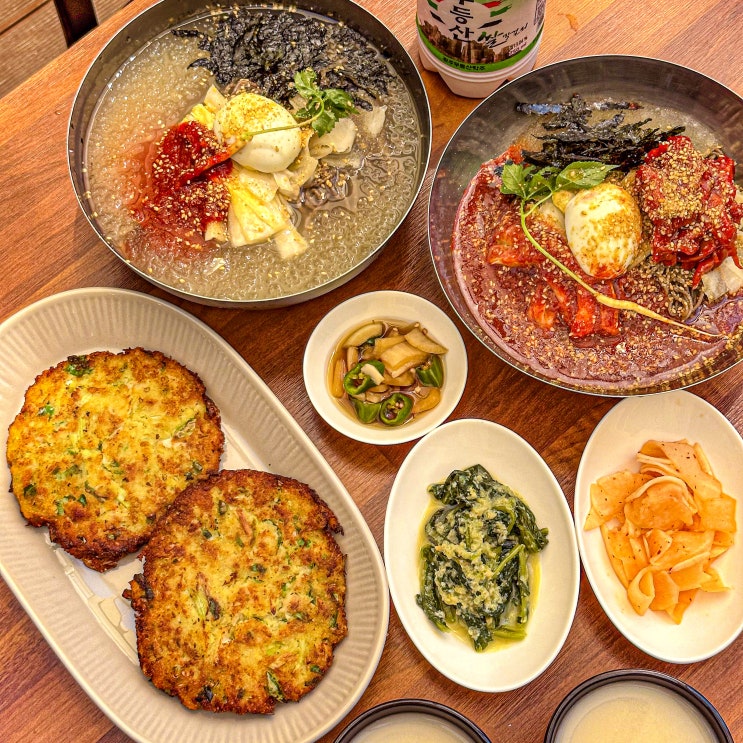  담양 국수 맛집 '봉산메밀막국수' 녹두전 무조건 픽