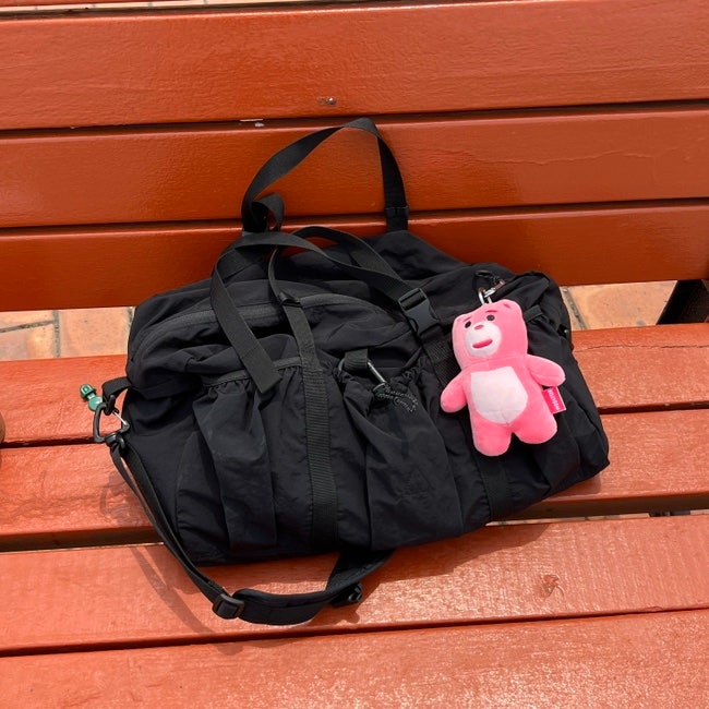  에메모가든 보스턴백 075 후기(mmo boston bag 075 / nylon slub black)