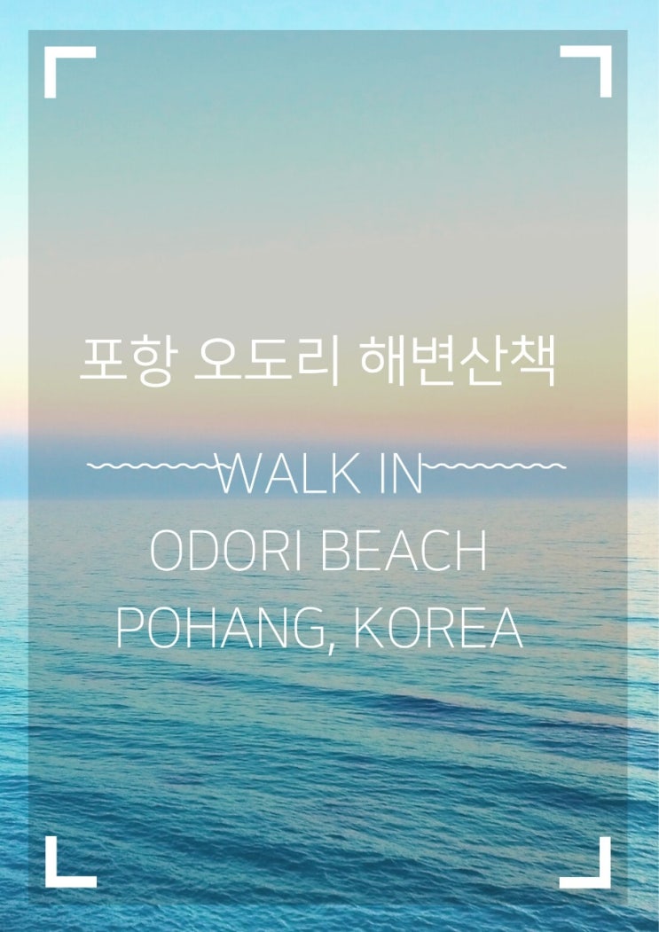  해수욕 하기 너무 좋은 오도리해변