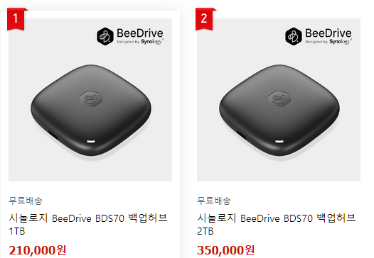  시놀로지의 BeeDrive (외장형 SSD 드라이브 백업장치) 출시 소식