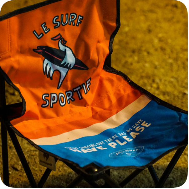  르꼬끄 캠핑의자 사은품 제작 - Le coq sportif X (NO WAVE PHOBIA, SURFCODE, glasshaus)