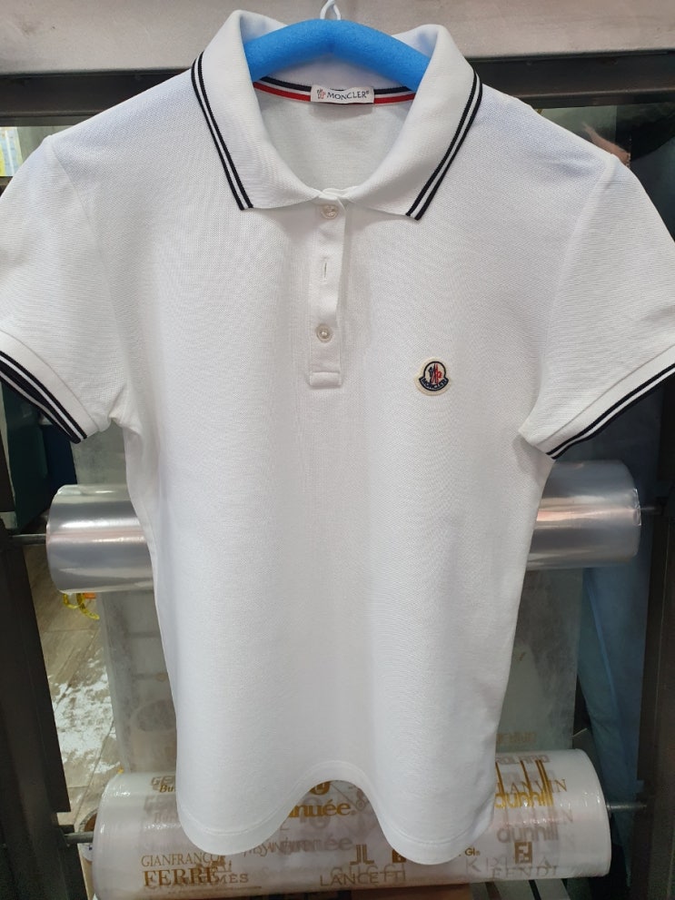 황변오염 몽클레어 티셔츠 복원(강남 역삼동세탁소 매직크린월드)