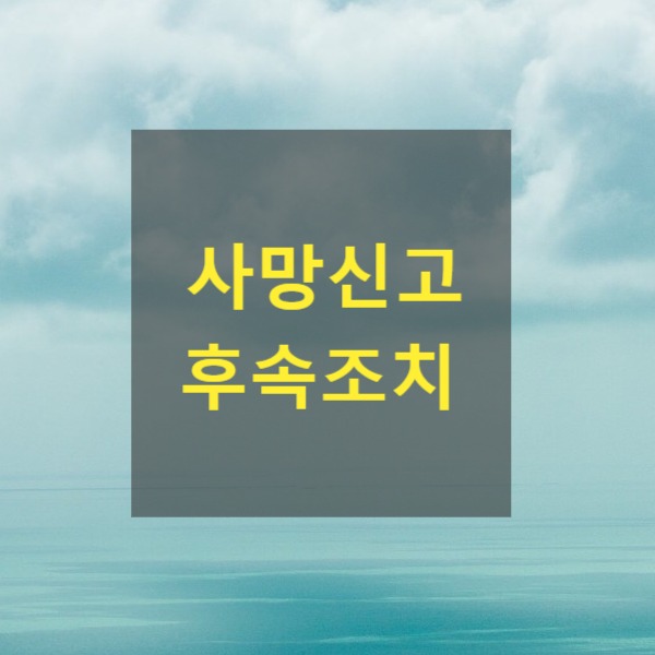  사망신고 후속조치 6부(영업자 지위 승계)공중위생,식품영업,국제물류주선,게임제작,광업,축산물가공처리,측량,도시가스,액화석유충전,위험물제조,소방시설,건설,부동산개발,터미널,주류..